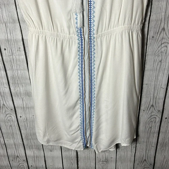 Kenji cream Beaded-sequined-Embroidered Front Sleeveless Lined dress size 8 - Picture 3 of 12